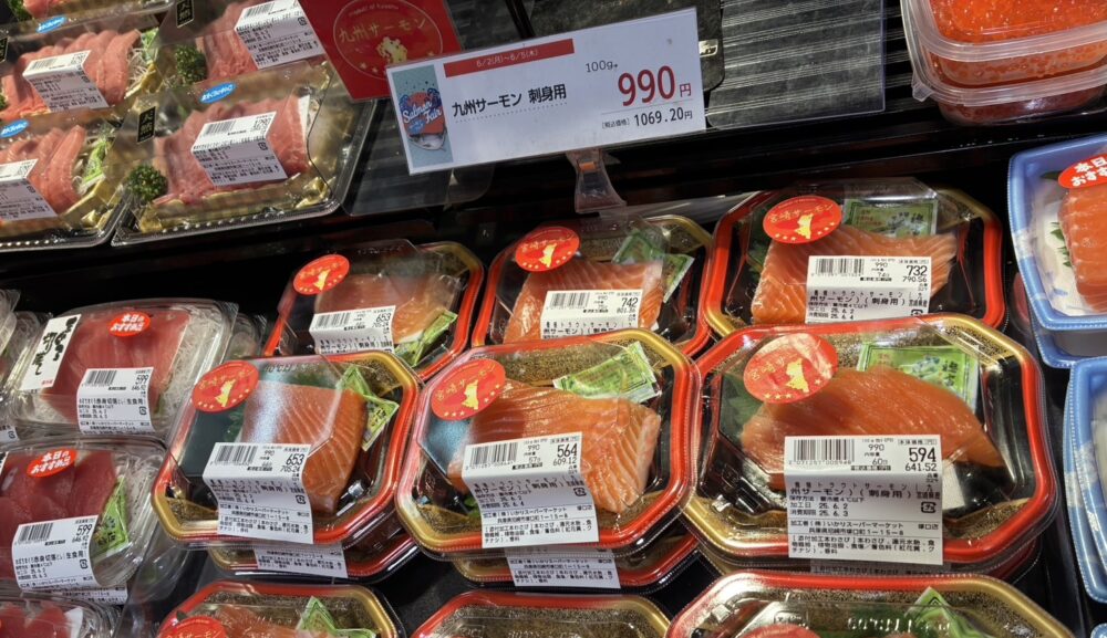 試食販売マネキン派遣｜いかりスーパー国産サーモンプロモーション