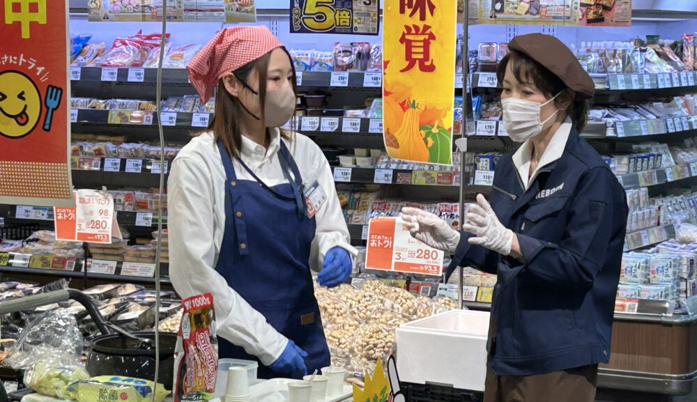 接客販売指導コンサルティング｜トライアル各店舗での試食販売研修
